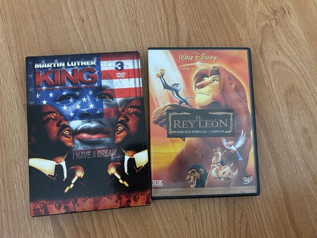 DVD El Rey León y Martin Luther King