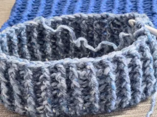 Cuello bufanda tejido niño