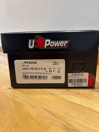 Zapatos de seguridad U-Power Logan negros
