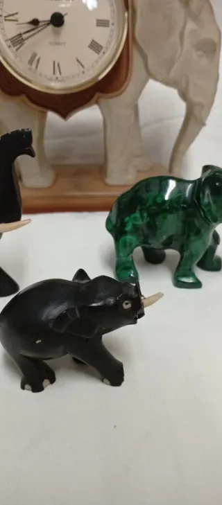 Lote figuras elefantes decorativos