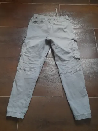 Pantalones Cargo Zara Verde Oliva