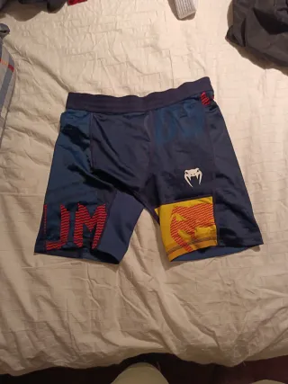 Pantalón Grappling Venum Azul y Rojo