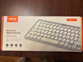 Teclado Bluetooth MTK GT651 Mini Blanco/Gris