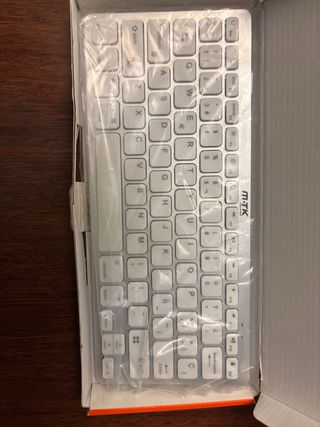 Teclado Bluetooth MTK GT651 Mini Blanco/Gris