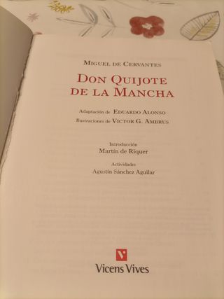 Don Quijote de La Mancha, ESO. Material auxilia...
