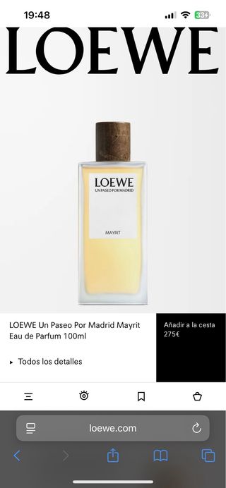 Perfume Loewe Mayrit Un Paseo Por Madrid