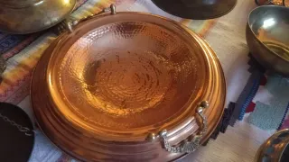 Brasero de cobre martillado
