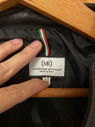 Chaqueta motera negra