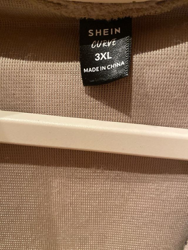 Abrigo polar SHEIN beige talla XXXL