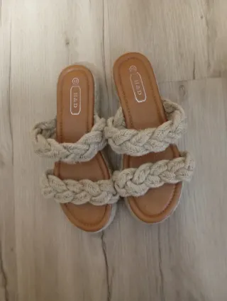 Sandalias H&D esparto mujer talla 40