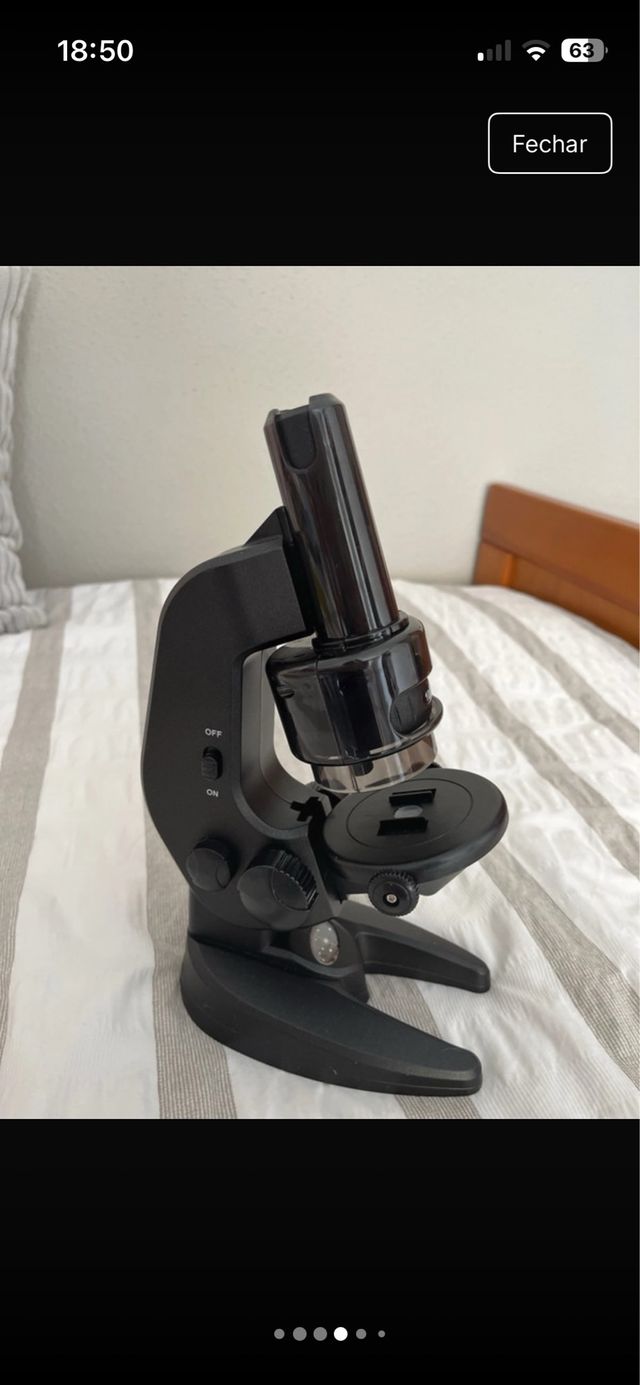 Microscópio de Brinquedo Infantil com Acessórios