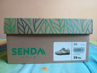 Deportivas SENDA ROAD piso caramelo beige.Talla 39