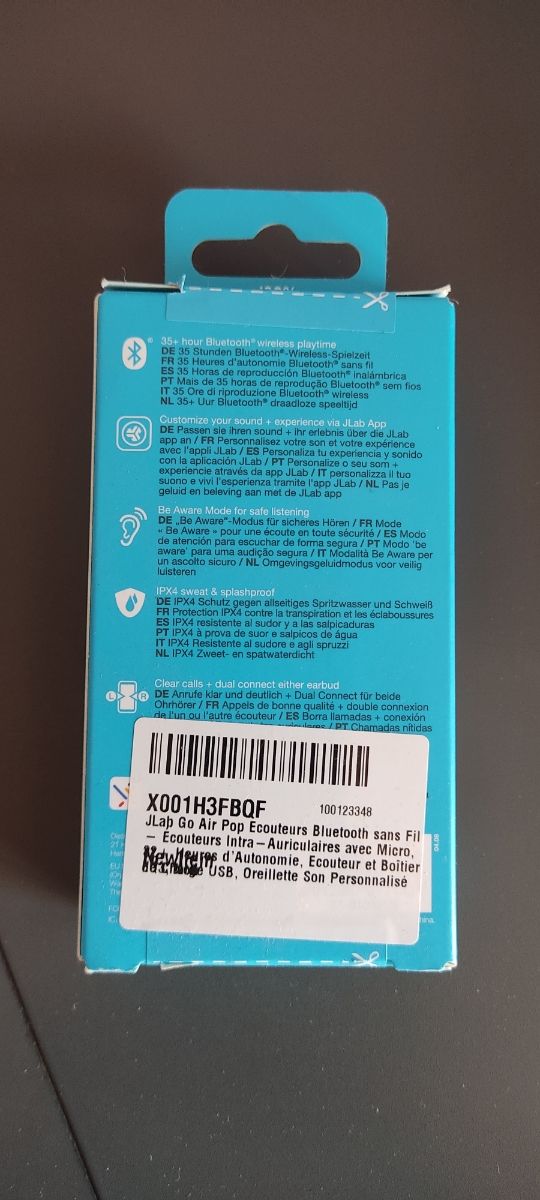 Auriculares JLab Go Pop+ True Wireless Negros