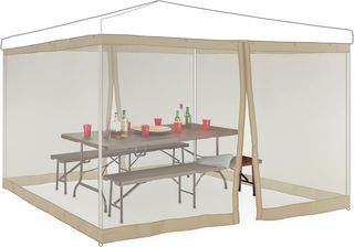 Zanzariera per tenda/gazebo beige 3x3