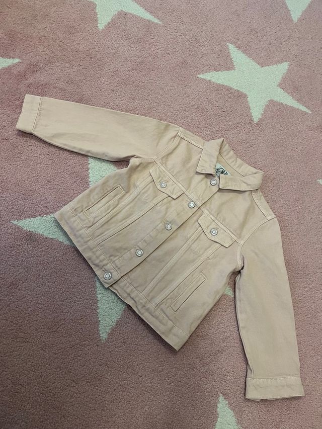 Chaqueta vaquera rosa niña