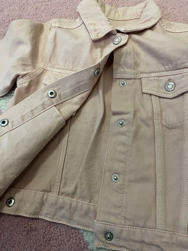 Chaqueta vaquera rosa niña