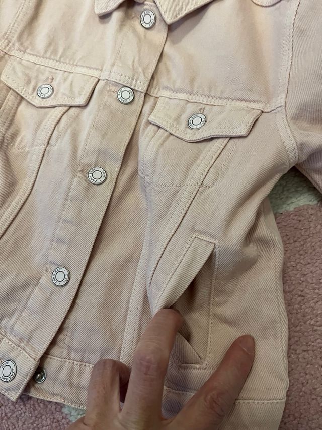 Chaqueta vaquera rosa niña