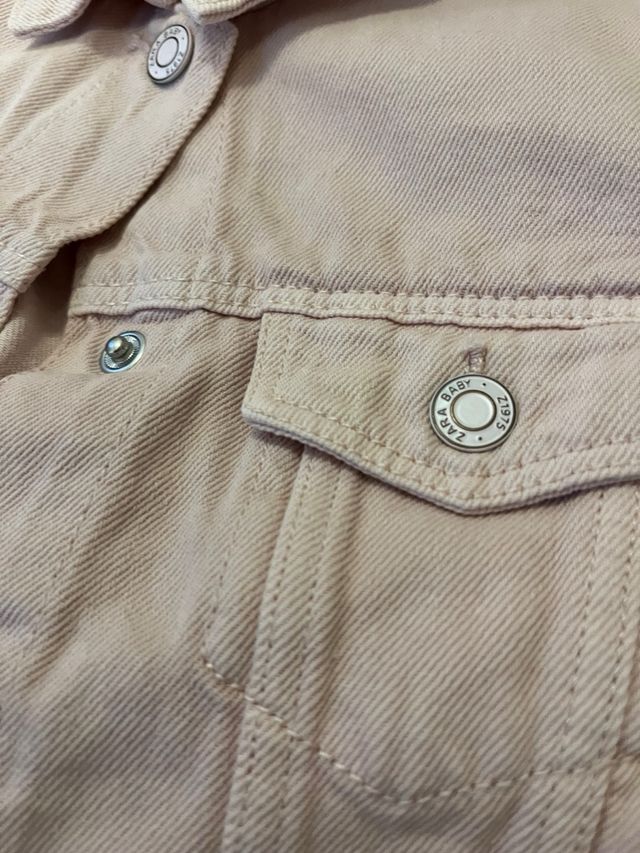 Chaqueta vaquera rosa niña