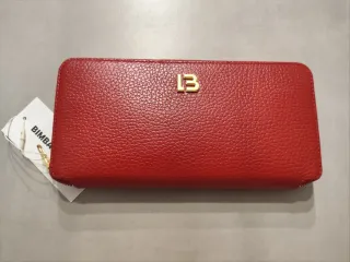 Bimba y Lola.Billetera horizontal piel roja