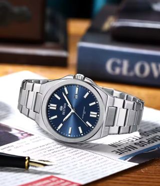 Reloj BESTWIN Hombre Azul y Plateado