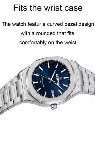Reloj BESTWIN Hombre Azul y Plateado