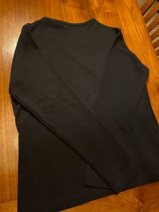 Camiseta DKNY Jeans Negra Manga Larga