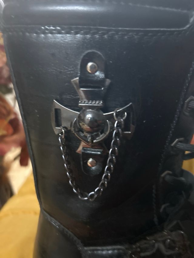 Stivali da motociclista in pelle nera ADDAX RIDGE