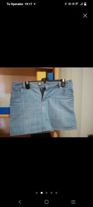 Falda vaquera corta