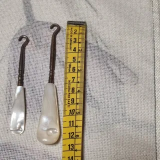 Antiguo juego tocador mango nacar