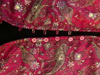 Abrigo hindú fucsia entretiempo alegre y elegante