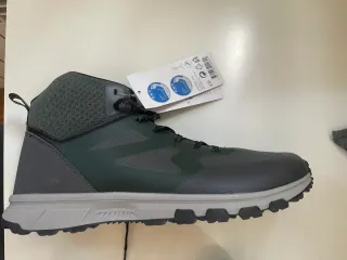 Zapatillas Trekking Hombre Gris/Verde