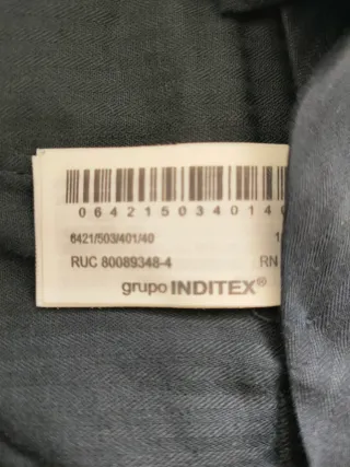 Pantalón Zara Origins Pliegues 
