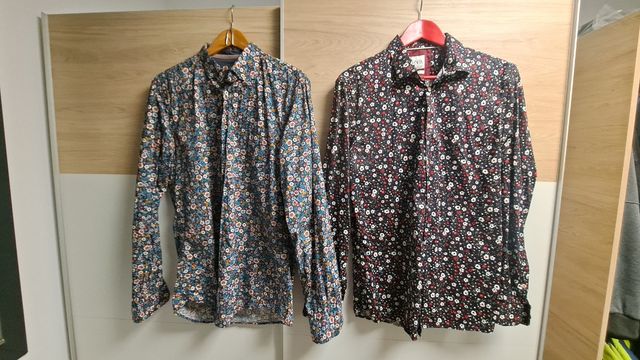 Lote 2 Camisas Zara Hombre Talla L Estampadas