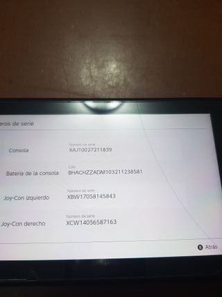 Nintendo Switch V1 XAJ1002278 Pantalla Fácil 