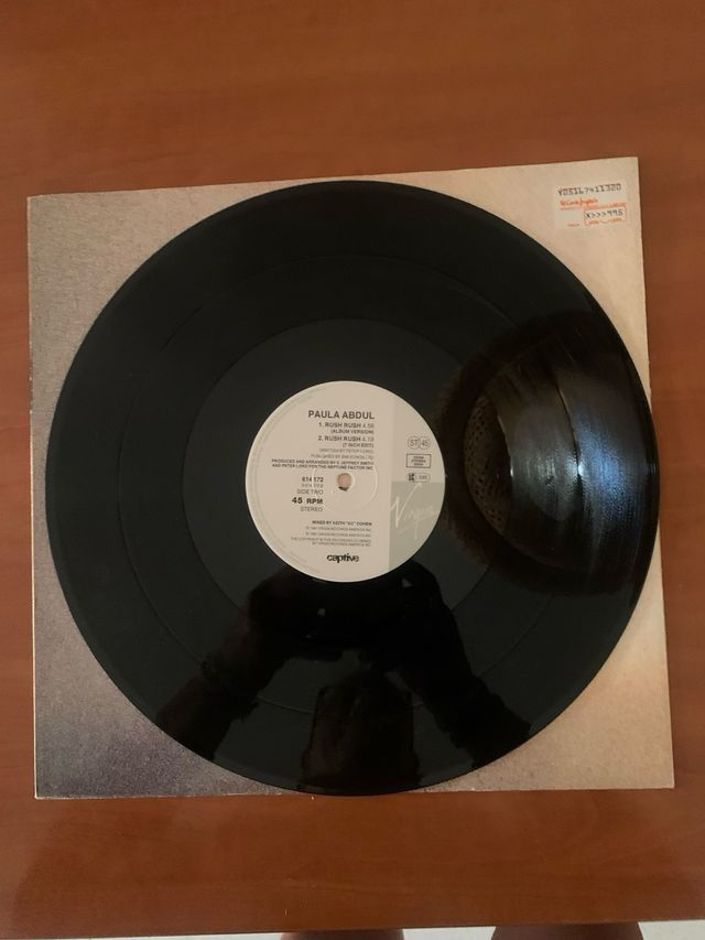 Paula Abdul Rush Rush Single Vinilo