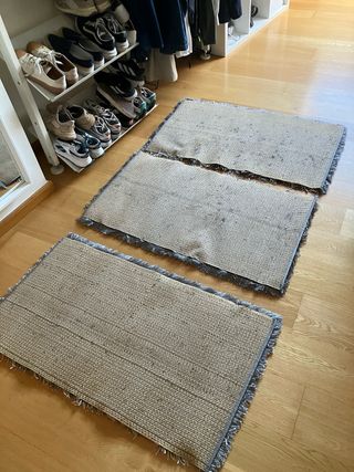 Alfombras grises de poliéster