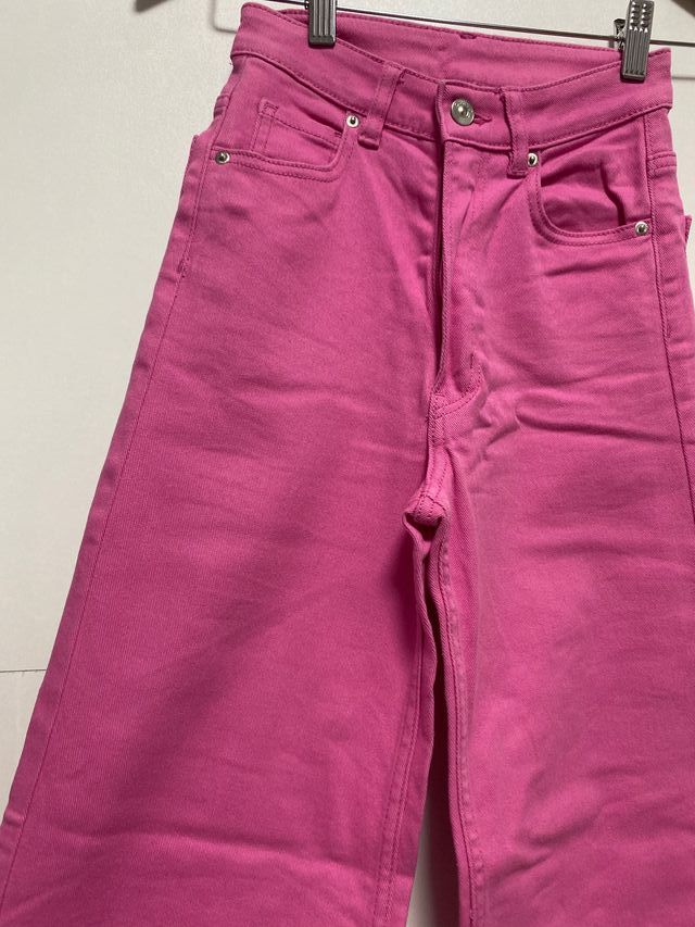 Vaqueros Anchos Rosa