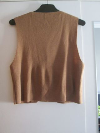 CHALECO PUNTO TOSTADO MADE IN ITALY