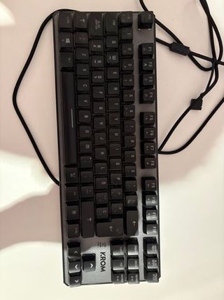 Teclado Gaming KROM Negro/Gris