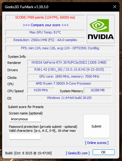 PC GAMING RTX 3070 + RYZEN 7 5800X