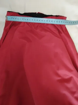 Falda flamenca granate con volantes