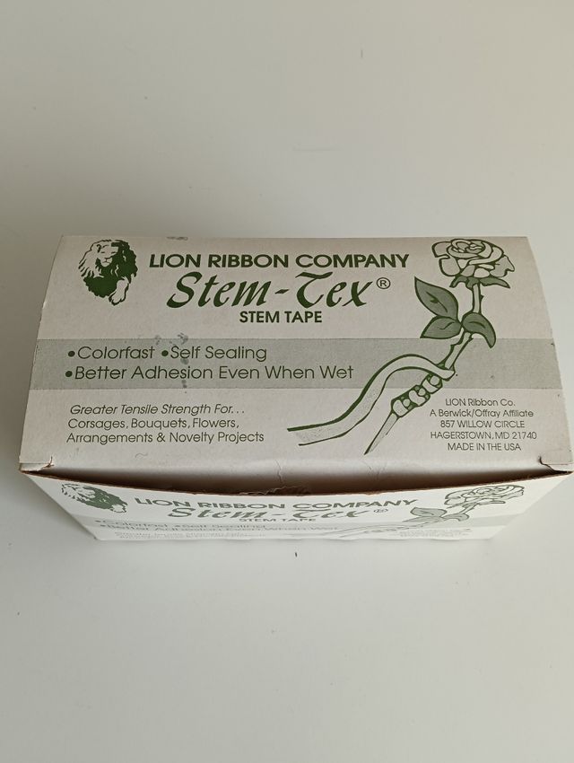 Cinta floral verde Stem-Tex Lion Ribbon