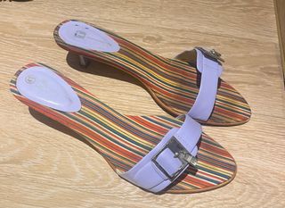 Sandalias de tiras multicolor talla 41