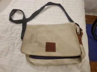 Bolso Loewe Beige y azul  Vintage
