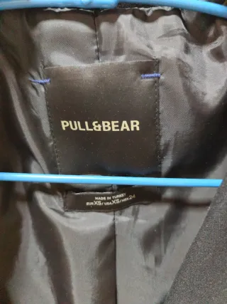 Americana Pull&Bear Negra Talla XS