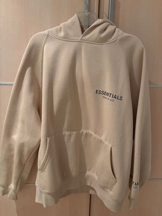 Sudadera Essentials Beige Talla S