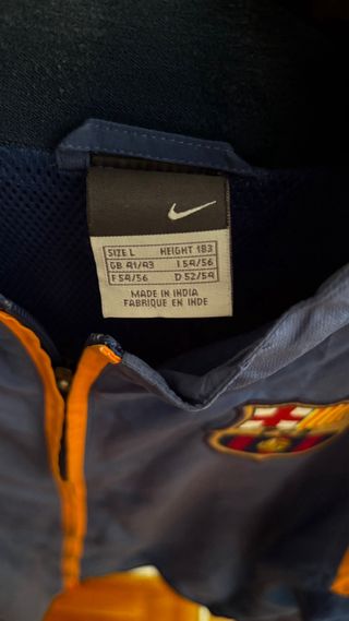 Chaqueta FC Barcelona Nike Talla L 06-07
