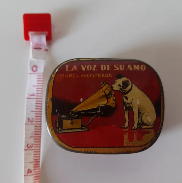 Caja de agujas para gramola La Voz de Su Amo