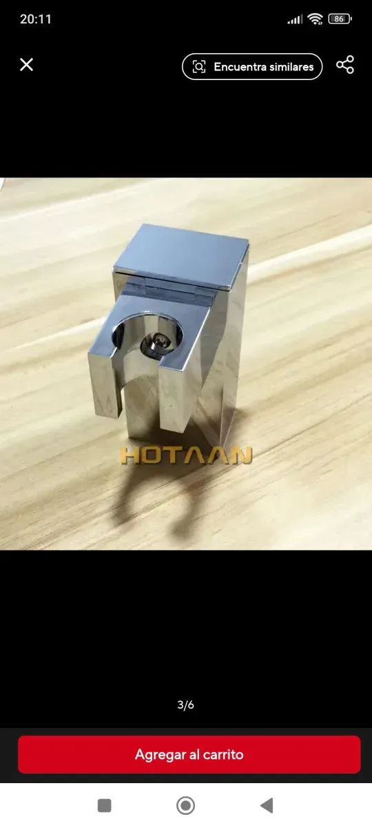 Soporte para alcachofa de bañera