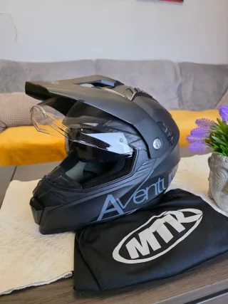 Casco de moto Aventura MTR negro